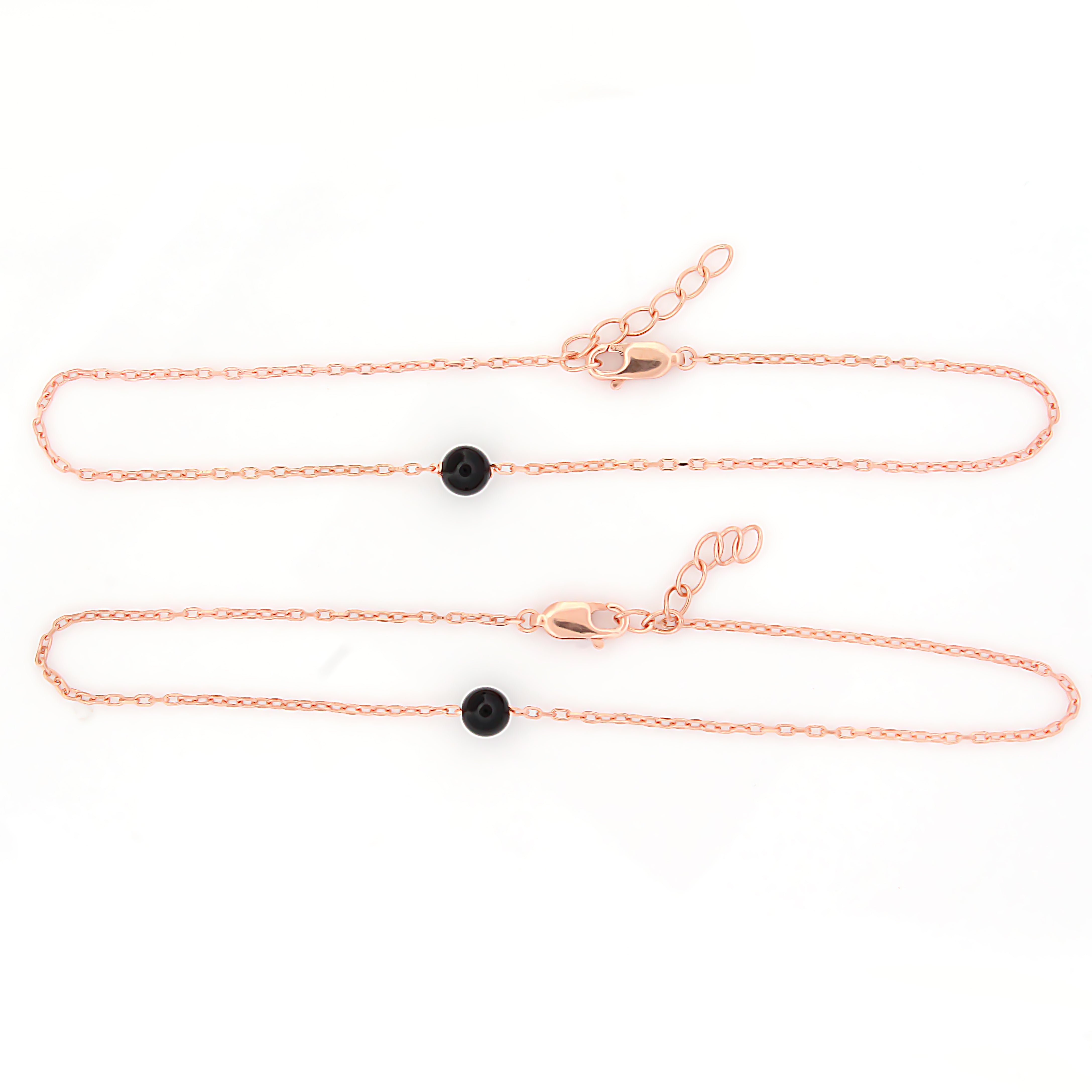 Anklet rose gold plated